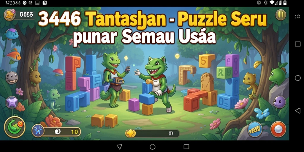 Tampilan gameplay menantang di 3446 dengan berbagai puzzle menarik.