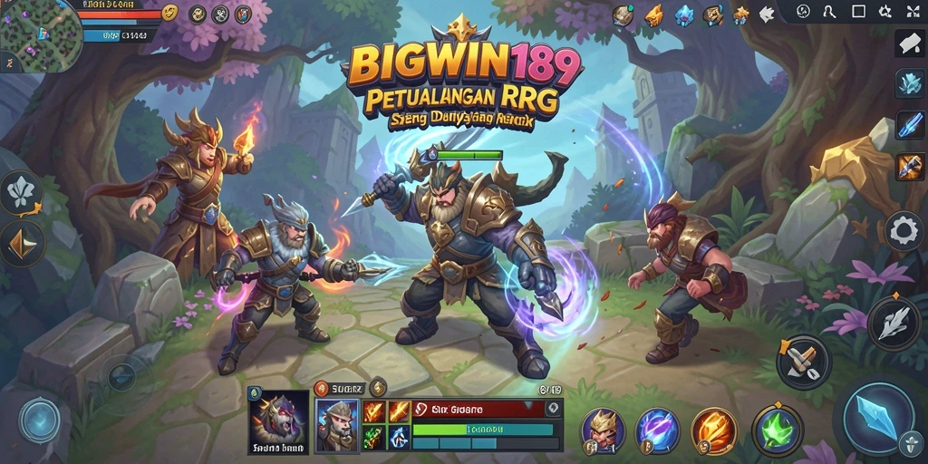 Screenshot menampilkan aksi seru dalam gameplay RPG BIGWIN189.