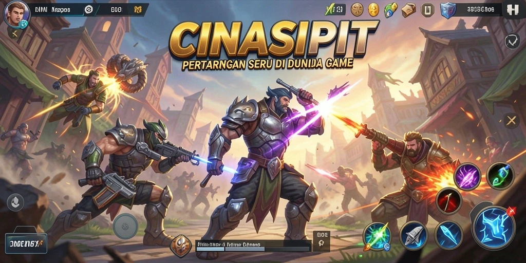 Tangkapan layar CINASIPIT menampilkan aksi pertarungan yang intens.