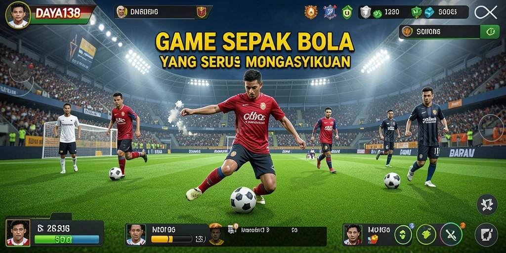 Tampilan gameplay menarik dari DAYA138 dengan aksi sepak bola yang realistis.