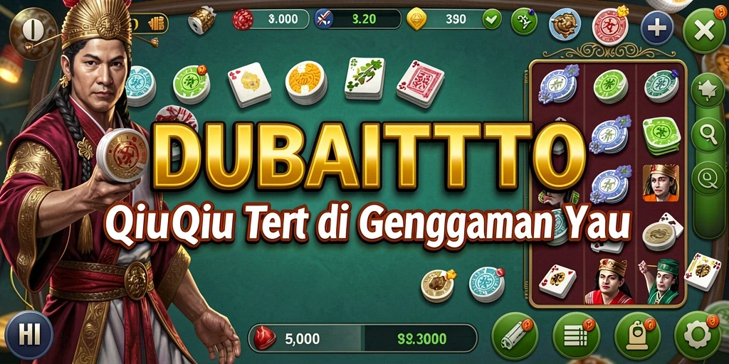 Screenshot utama DUBAITOTO menampilkan gameplay QiuQiu yang seru.