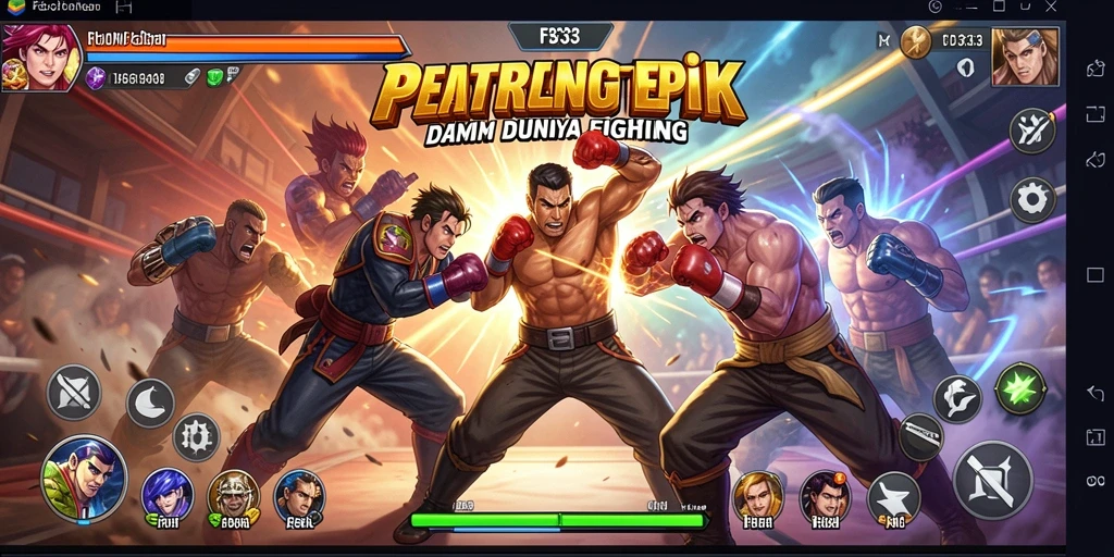 Tampilan pertarungan seru dalam game FB333.