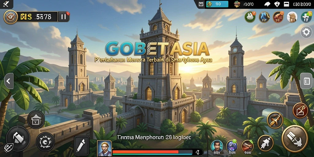 Menampilkan pertempuran intens menara dalam GOBETASIA.