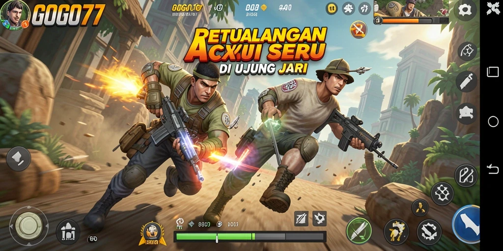 Tampilan epic dari gameplay GOGO77 yang penuh aksi dan pertarungan sengit.