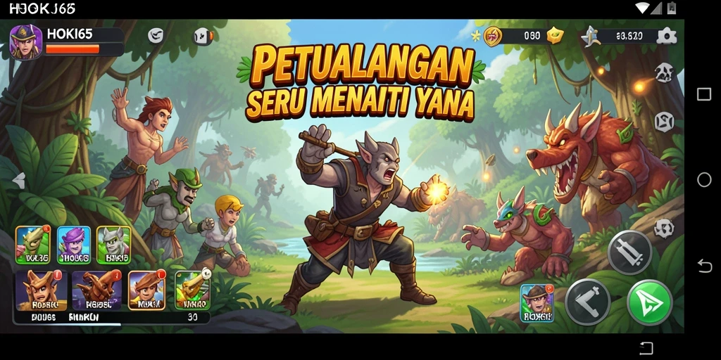 Tampilan gameplay HOKI65 yang menarik saat menjelajahi pemandangan indah.