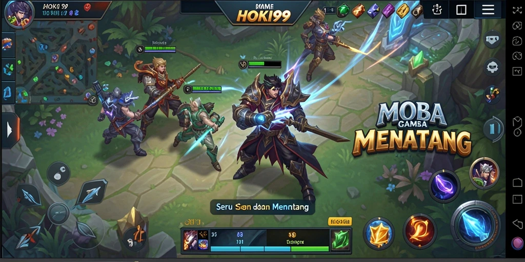 Gameplay seru HOKI99, pertarungan tim yang menegangkan.