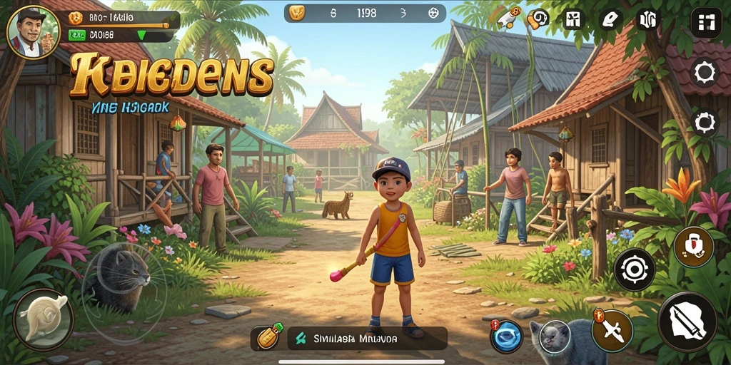 Tampilan gameplay menarik dari ID098 yang penuh dengan aktivitas.