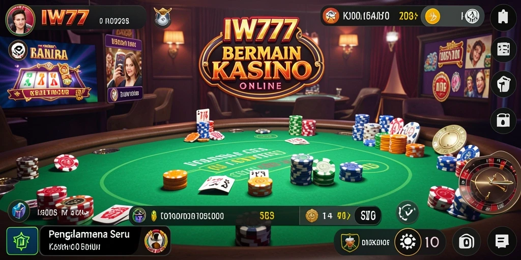 Screenshot IW777 menampilkan gameplay kasino yang mengasyikkan dan interaktif.