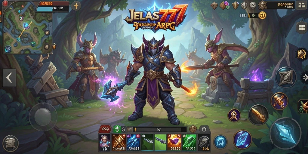 Gameplay seru JELAS777 dengan pertarungan epik.