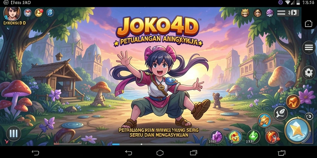 Screenshot JOKO4D menampilkan karakter anime dalam aksi seru.