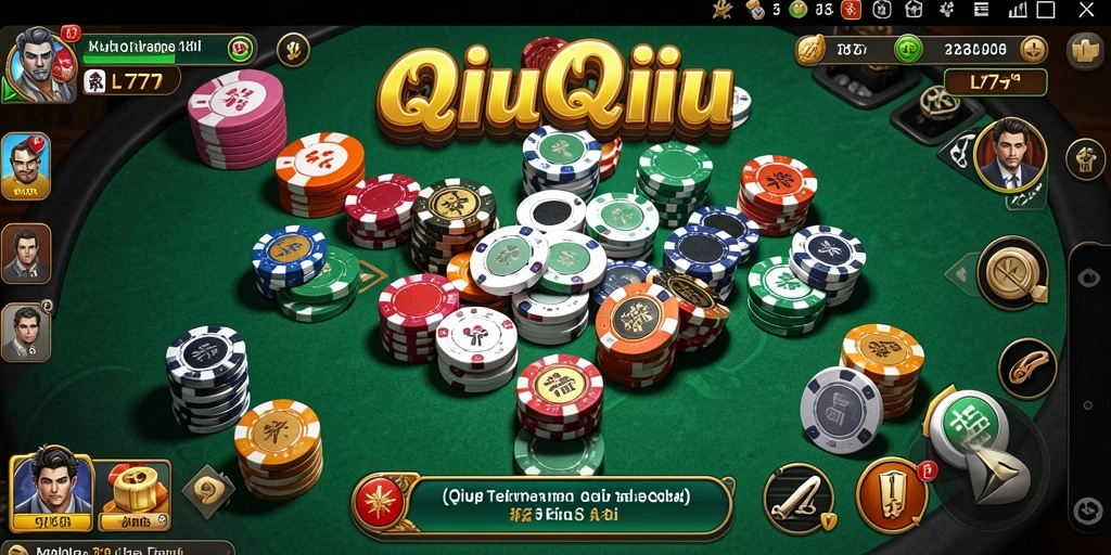 Tampilan gameplay QiuQiu yang seru dan menarik.