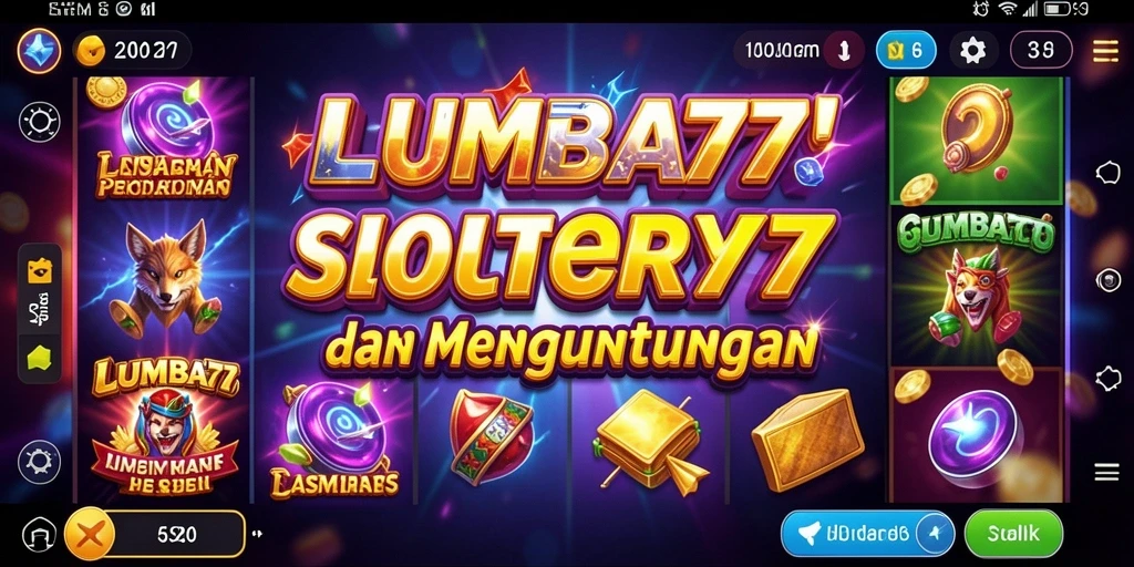 Tampilan menakjubkan dari gameplay LUMBA77 yang penuh warna dan fitur.