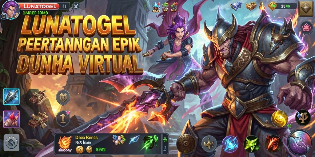 Tampilan menarik dari gameplay Fighting di LUNATOGEL.
