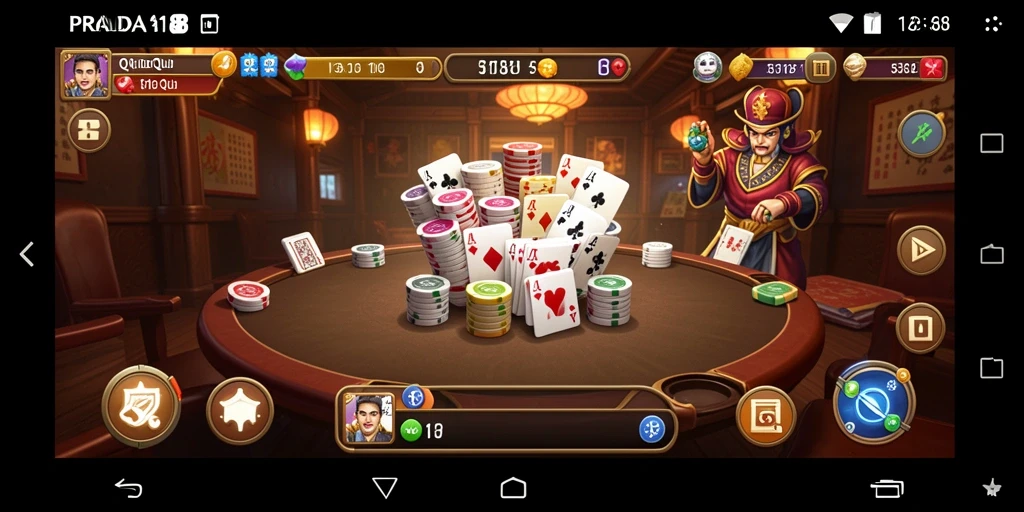 Tampilan gameplay QiuQiu di PRADA188 yang seru.