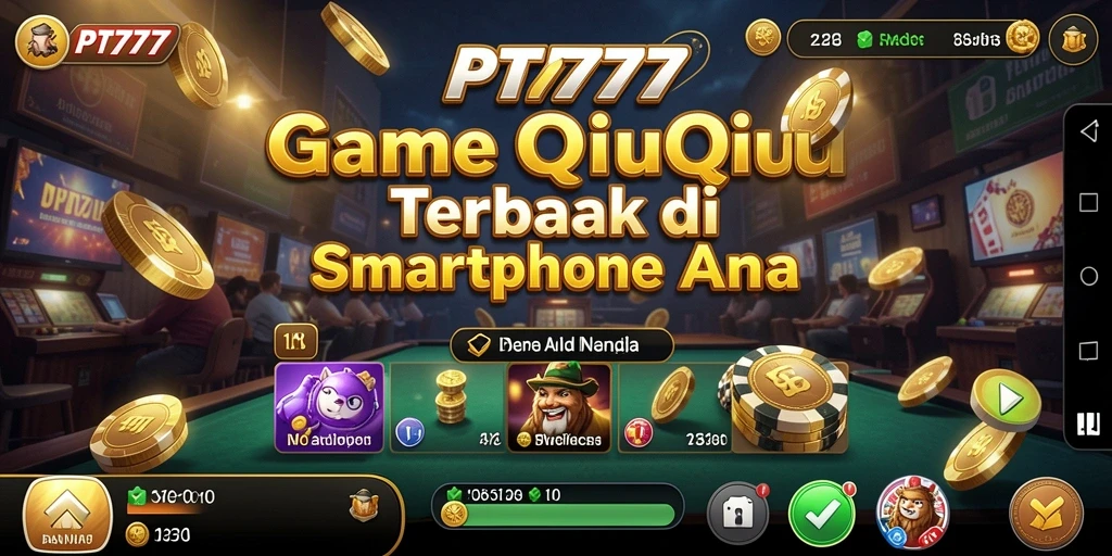 Screenshot gameplay PT777 menampilkan aksi seru permainan QiuQiu.