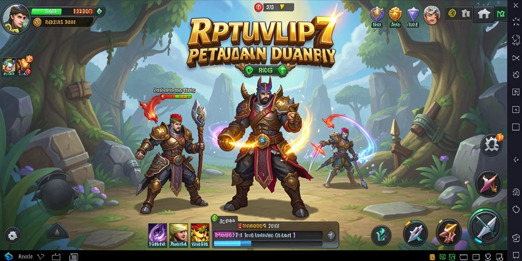 Tangkapan layar gameplay RPVIP7 yang menunjukkan aksi pertarungan RPG yang mendebarkan.