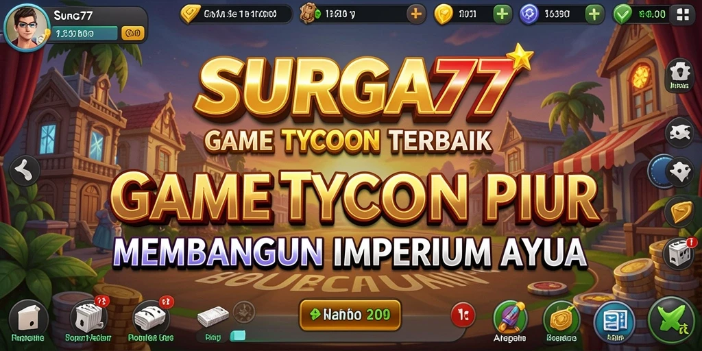 Tampilan menarik dari gameplay SURGA77 yang menguji keterampilan manajerial Anda.