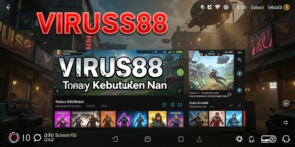 Tampilan antarmuka VIRUS88 yang intuitif dan menarik.